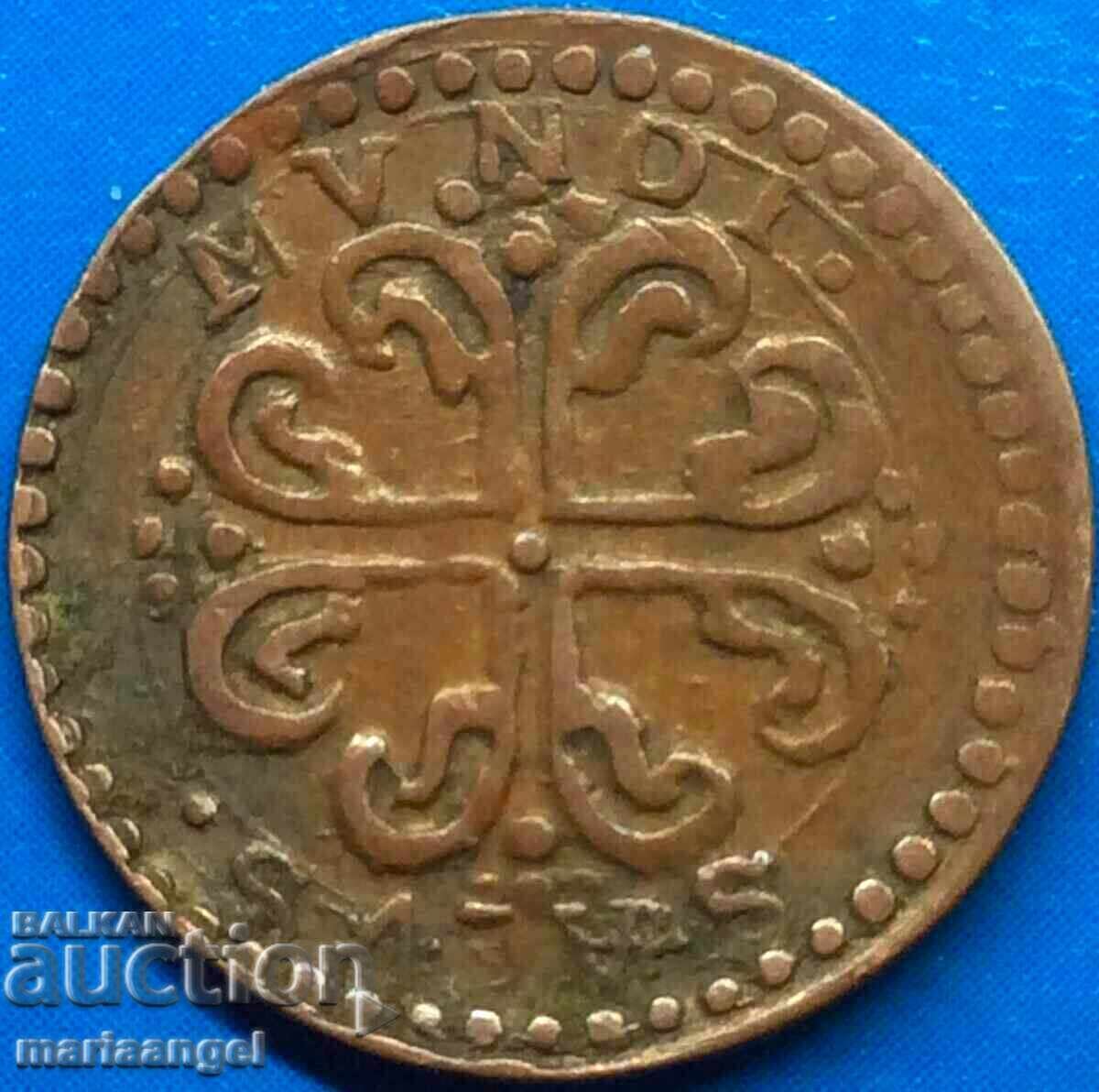 Sessino Francesco Farnese 1700-1727 Piacenza Ιταλίας χαλκός