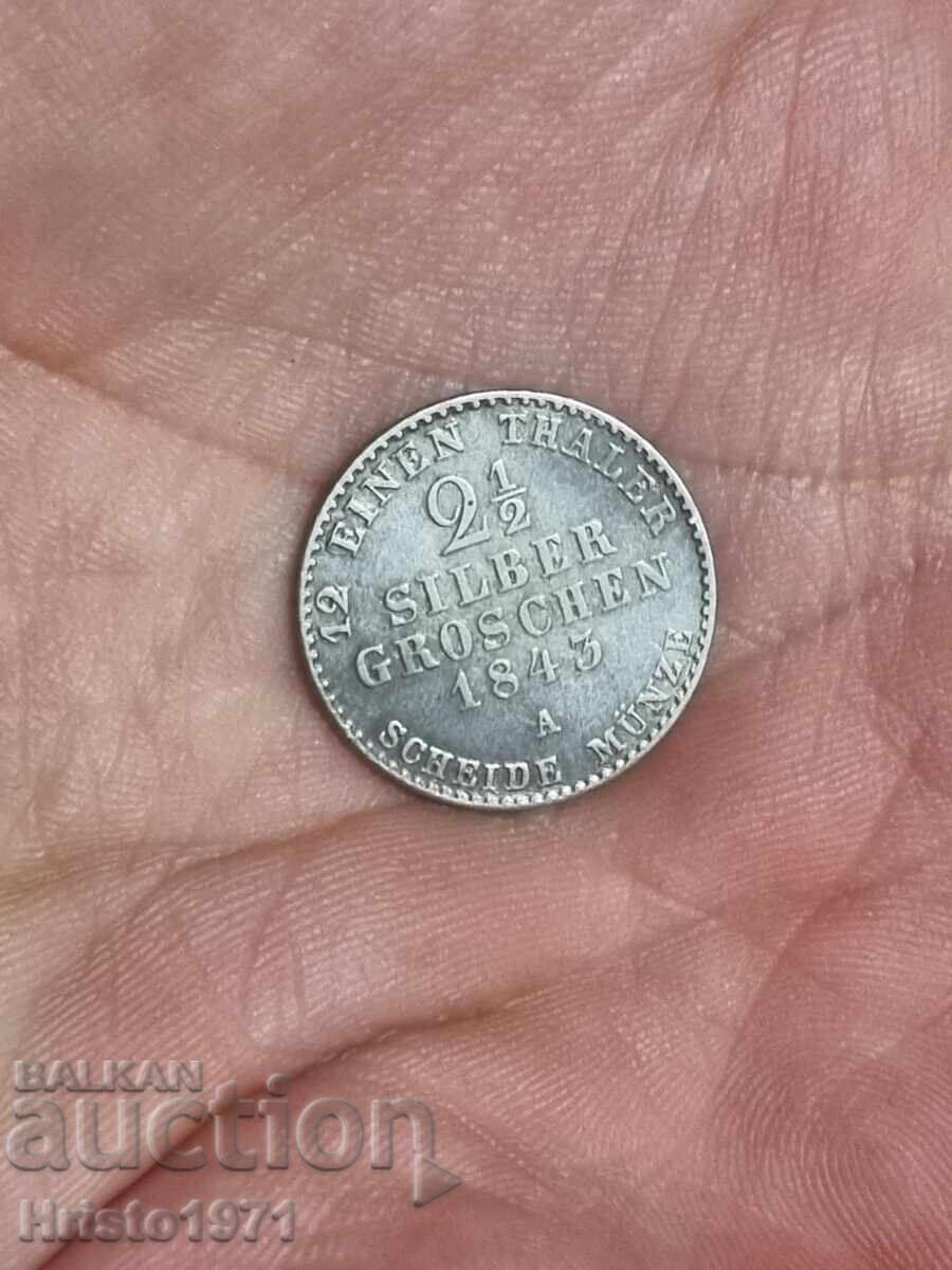 2 1/2 γρόσια 1843 Πρωσία