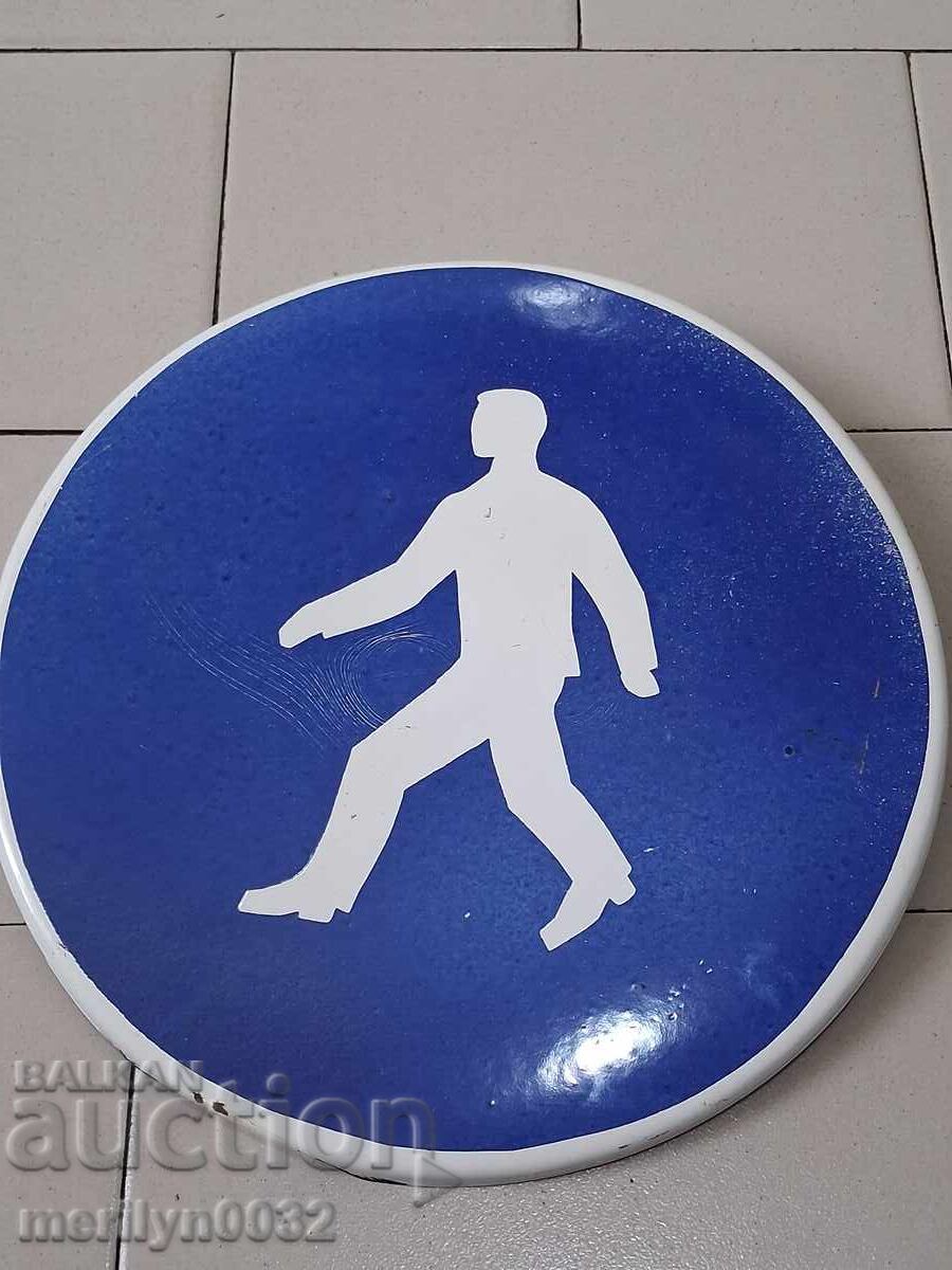 Δημοπρασία Εμαγιέ οδική πινακίδα από τις αρχές της δεκαετίας του 1960 NRB Δημοπρασία Εμαγιέ οδική πινακίδα από τις αρχές της δεκαετίας του 1960 NRB