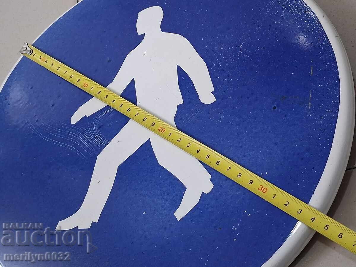 Παράδοση Εμαγιέ οδική πινακίδα από τις αρχές της δεκαετίας του 1960 NRB Παράδοση Εμαγιέ οδική πινακίδα από τις αρχές της δεκαετίας του 1960 NRB