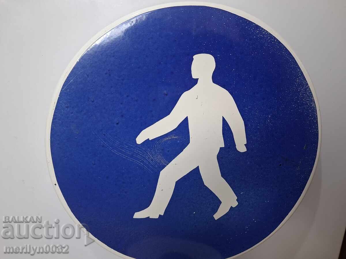 Εμαγιέ οδική πινακίδα από τις αρχές της δεκαετίας του 1960 NRB - 5 Εμαγιέ οδική πινακίδα από τις αρχές της δεκαετίας του 1960 NRB - 5