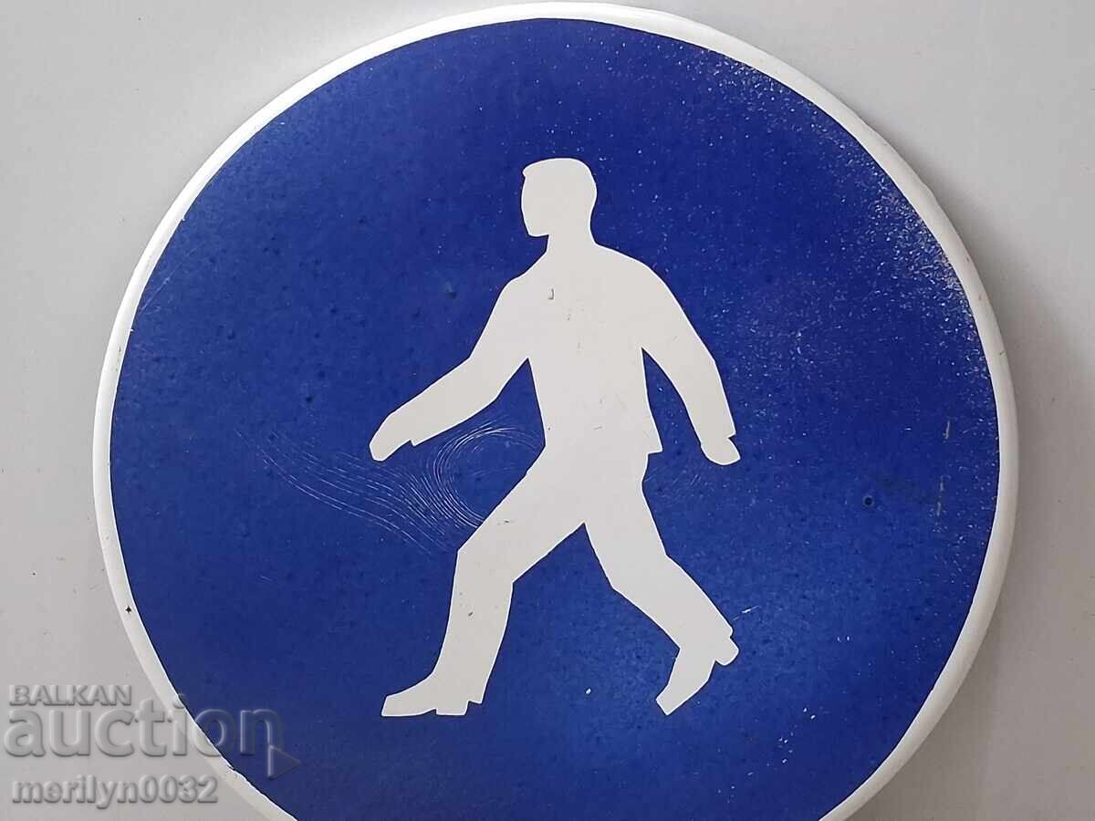 Εμαγιέ οδική πινακίδα από τις αρχές της δεκαετίας του 1960 NRB - 6 Εμαγιέ οδική πινακίδα από τις αρχές της δεκαετίας του 1960 NRB - 6