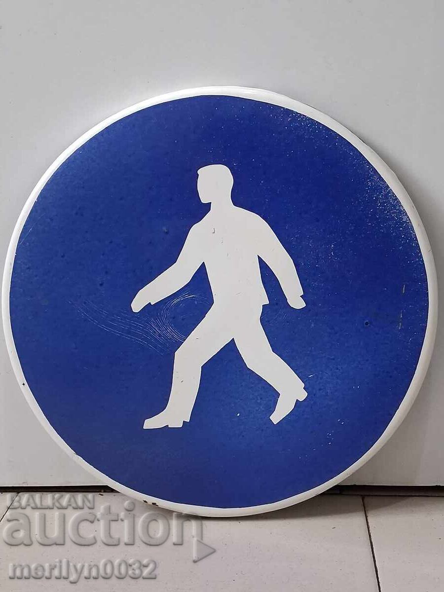 Εμαγιέ οδική πινακίδα από τις αρχές της δεκαετίας του 1960 NRB Εμαγιέ οδική πινακίδα από τις αρχές της δεκαετίας του 1960 NRB