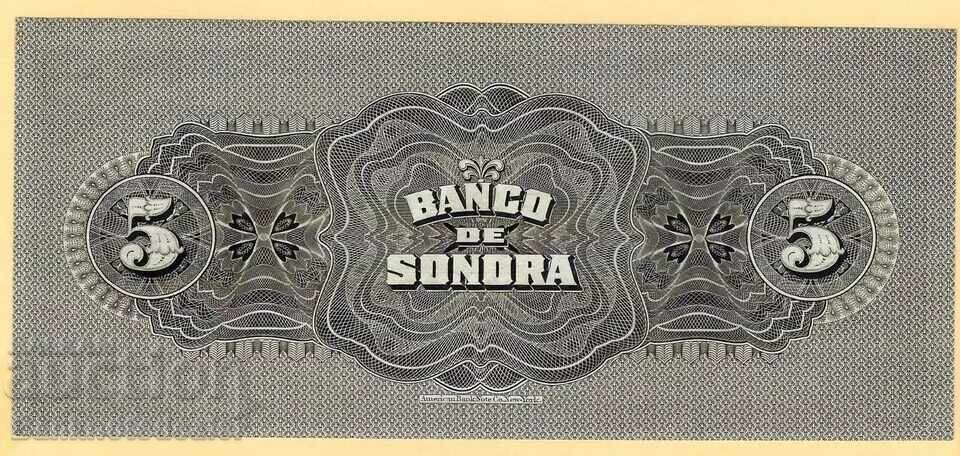 Mexico Bank of Sonora 5 Pesos Pick S419r 1897-1911 Uncirculated with price € 89.48 | 175.01 BGN