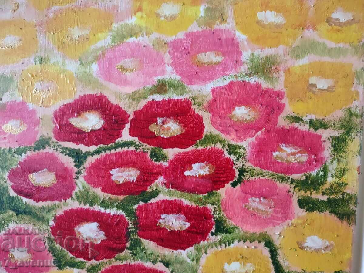 Licitație Tablou original acrilic pe pânză, autentic, 40/40 cm Licitație Tablou original acrilic pe pânză, autentic, 40/40 cm