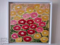 Tablou original acrilic pe pânză, autentic, 40/40 cm