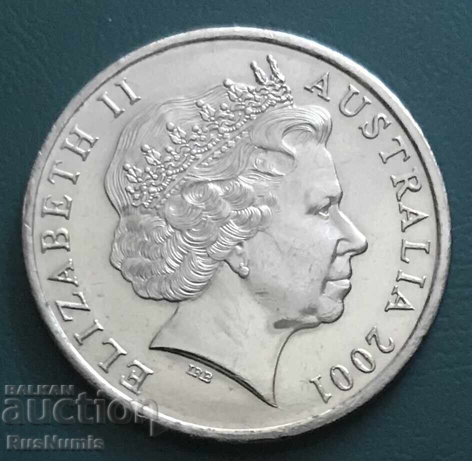 Австралия.20 цента 2001 г.Sir Donald Bradman. с цена 12.00 лв. | € 6.14