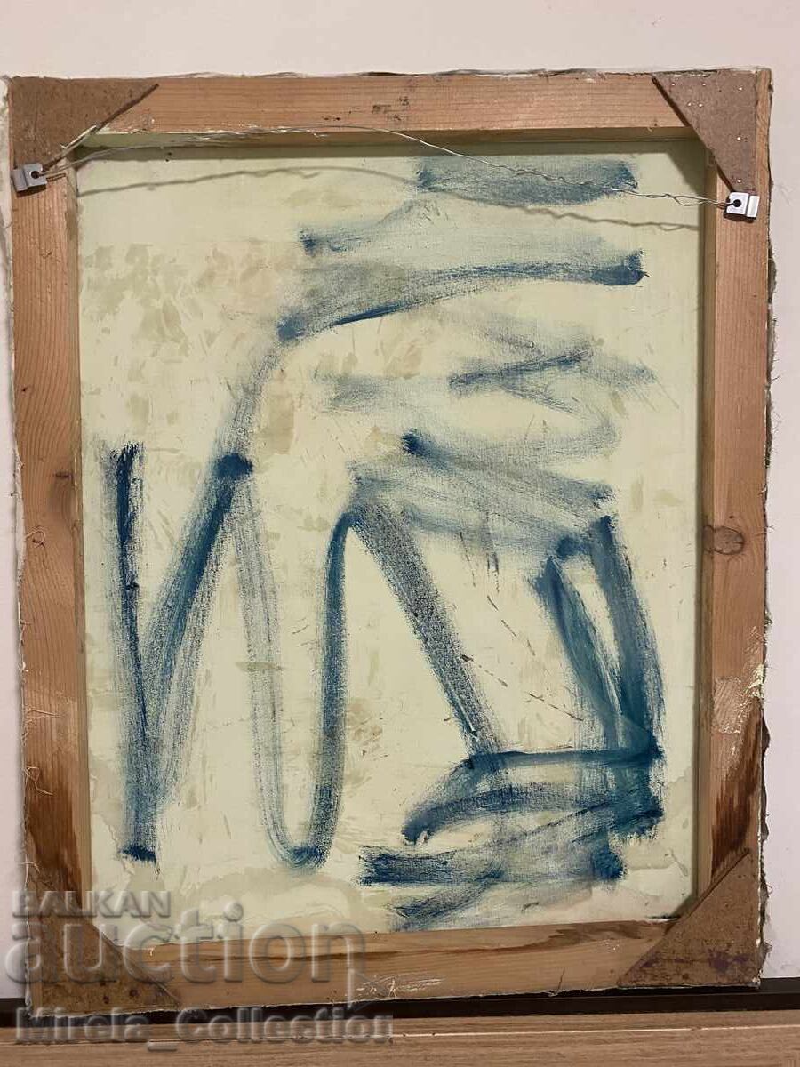 Delivery of Painting landscape village houses oil on canvas