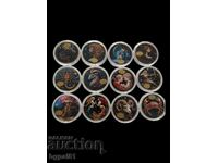 SET LUXOS DE MONEDE ZODIACALE – CELE 12 ZODII