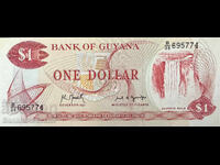 Guyana 1 Dolar 1966-92 Pick 21e Ref 5474 Unc