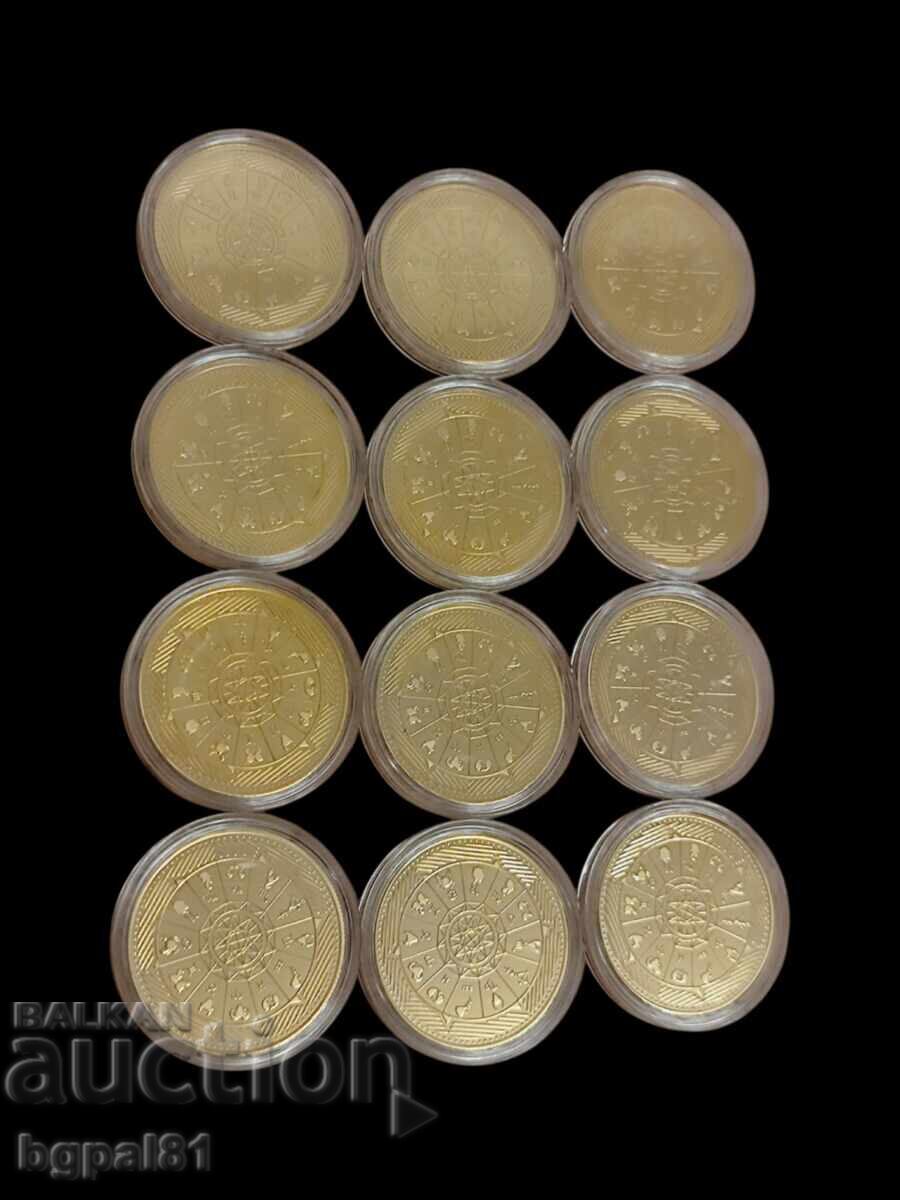 ♈ MONEDE SUVENIR – 12 SEMNE ZODIACALE ♓ cu preț 40.00 BGN | € 20.45 ♈ MONEDE SUVENIR – 12 SEMNE ZODIACALE ♓ cu preț 40.00 BGN | € 20.45