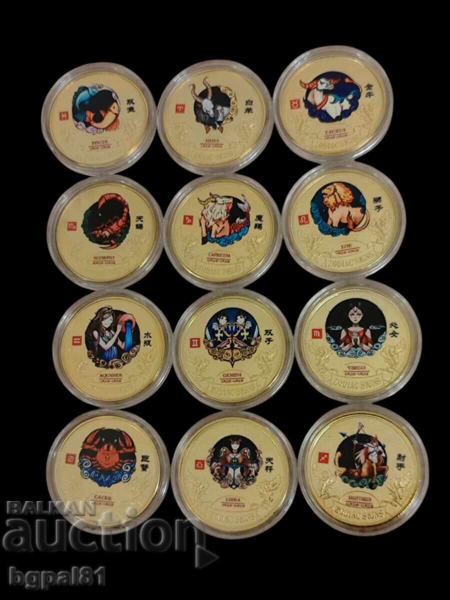 ♈ MONEDE SUVENIR – 12 SEMNE ZODIACALE ♓ ♈ MONEDE SUVENIR – 12 SEMNE ZODIACALE ♓