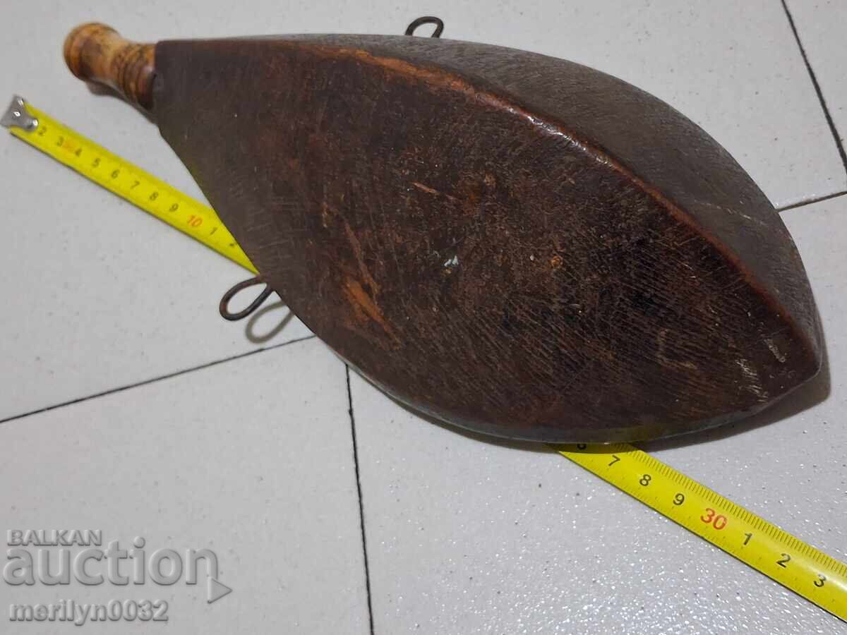 Haiduk powder flask wood and bone UNIQUE rifle pistol 19th century - 6