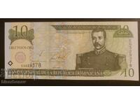 10 Dominican Republic pesos 2001, UNC