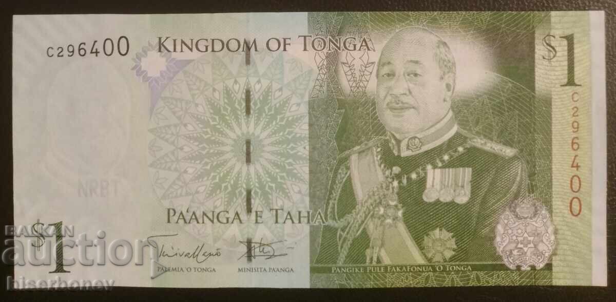 1 Paʻanga Tonga 2006-2014, Tonga, UNC 1 Paʻanga Tonga 2006-2014, Tonga, UNC
