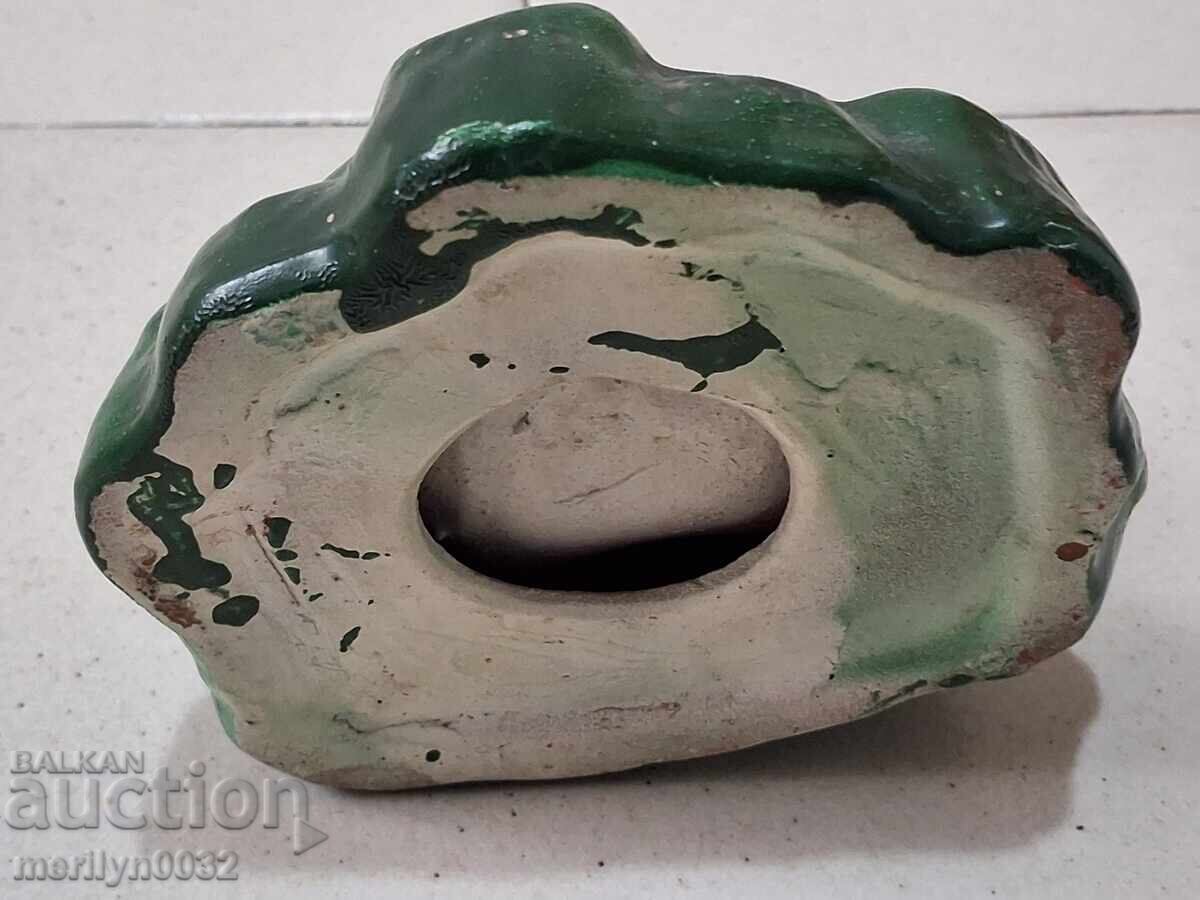 Παλιό κεραμικό σταχτοδοχείο με αρκουδάκι - 7