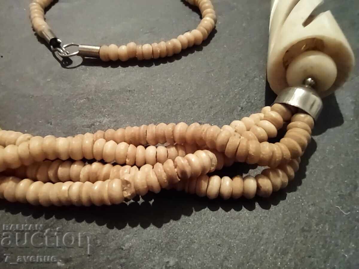 Κολιέ κόσμημα, περιδέραιο κόκαλο 70s 12.10.25 - 7