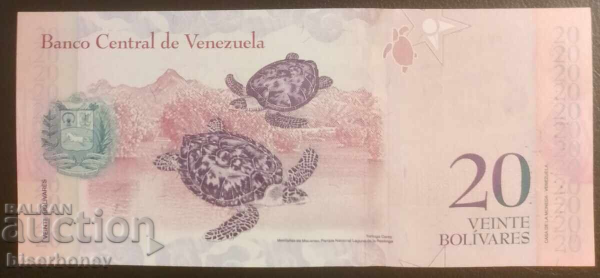 20 Venezuelan Bolivars 2009, Venezuela, UNC with price 8.00 BGN | € 4.09