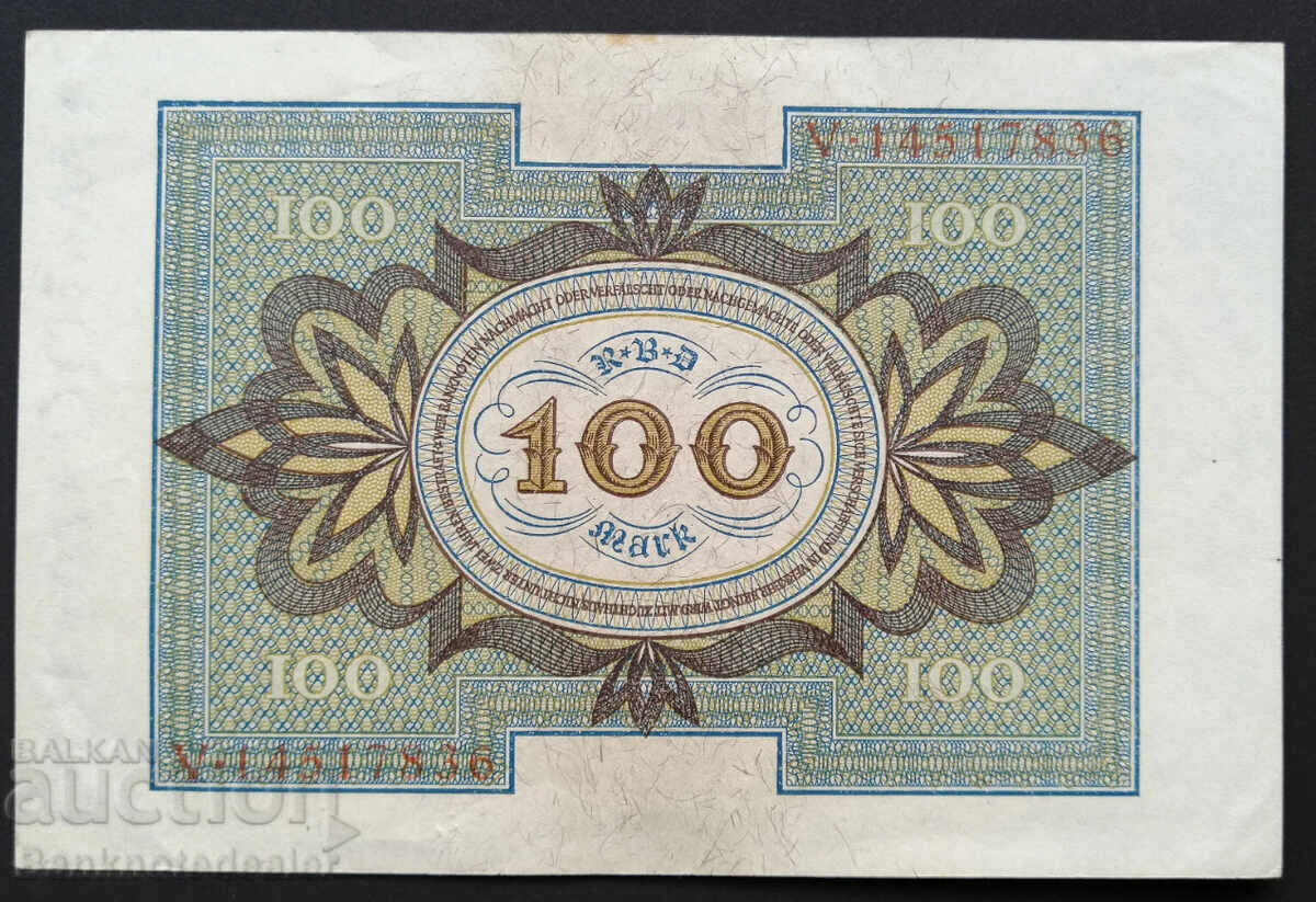 Germany 100 Mark 1920 Pick 69 Reference 7836 Almost Uncirculated with price 12.00 BGN | € 6.14