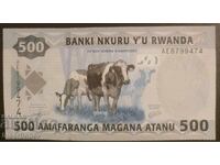Rwanda 500 franci 2013, Ruanda 500 franka, UNC