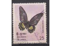 Timbrul poștal timbrat Fauna Fluture 1978 din Sri Lanka