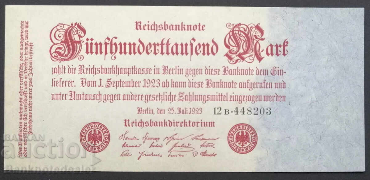 Γερμανία 500000 Μάρκα 1923 Pick 92 Ref 8203 Unc