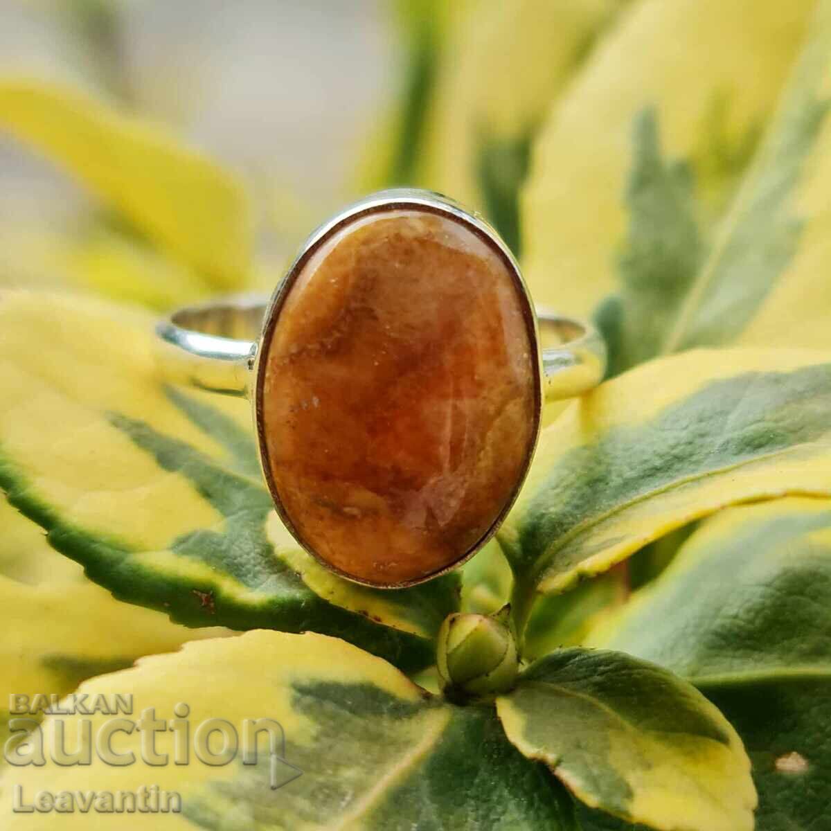 Δημοπρασία Ασημένιο δαχτυλίδι με κοράλλι