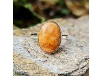 Ασημένιο δαχτυλίδι με κοράλλι