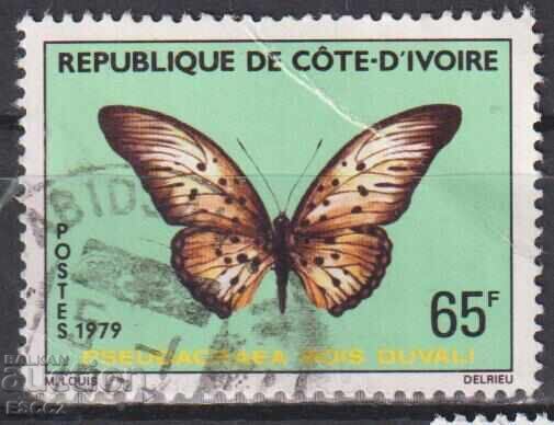 Клеймована марка Фауна Пеперуда 1979 Бряг на слоновата кост Клеймована марка Фауна Пеперуда 1979 Бряг на слоновата кост