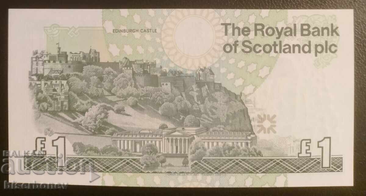 Scotland 1 pound 2001, UNC with price 16.00 BGN | € 8.18