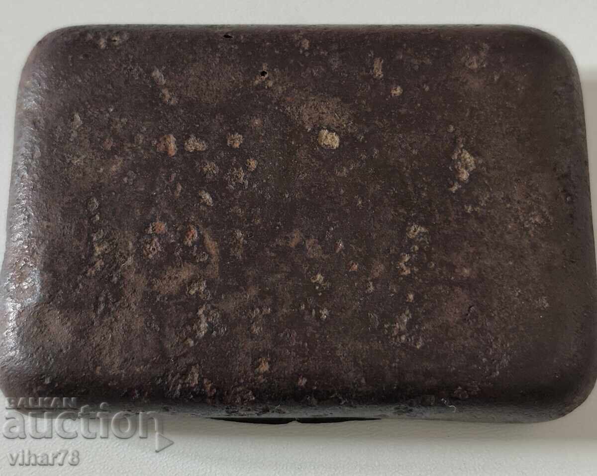 стара кутия за тютюн от първата световна война с полумесец и - 6