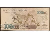 Brazilia 100 cruzeiros 1993, Brazil, 100 cruzeiros, UNC