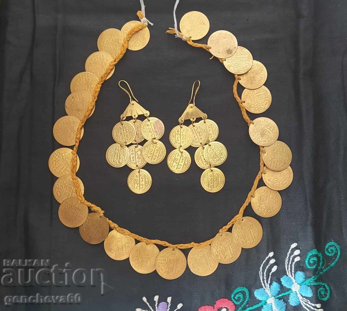 Authentic STAR jewelry for folk costume and earrings
