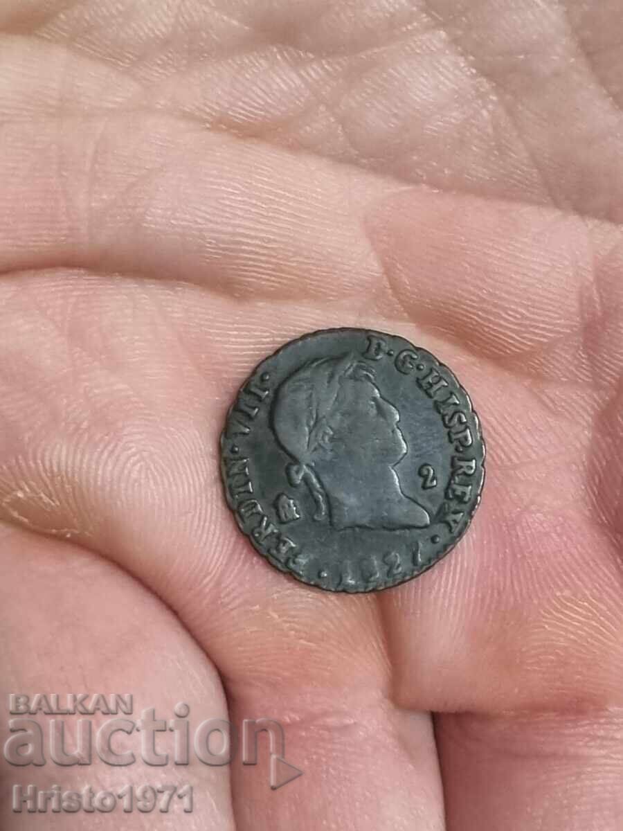 2 Maravedis 1827