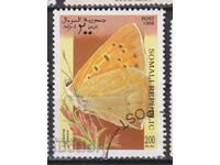 Timbre marcat Fauna Fluture 1998 din Somalia
