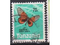Stamped Fauna Butterfly 1973 from Tanzania