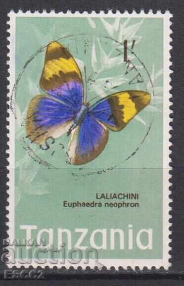 Stamped Fauna Butterfly 1973 from Tanzania Stamped Fauna Butterfly 1973 from Tanzania
