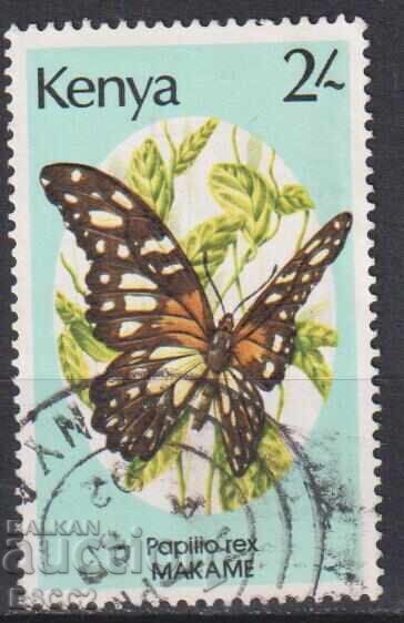 Stamped Fauna Butterfly 1988 stamp from Kenya Stamped Fauna Butterfly 1988 stamp from Kenya
