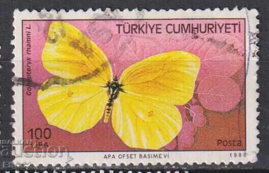 Stamped Fauna Butterfly 1988 from Turkey Stamped Fauna Butterfly 1988 from Turkey