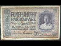 Ucraina Ocupație Germană 500 Karbowanez 1942 Pick 57