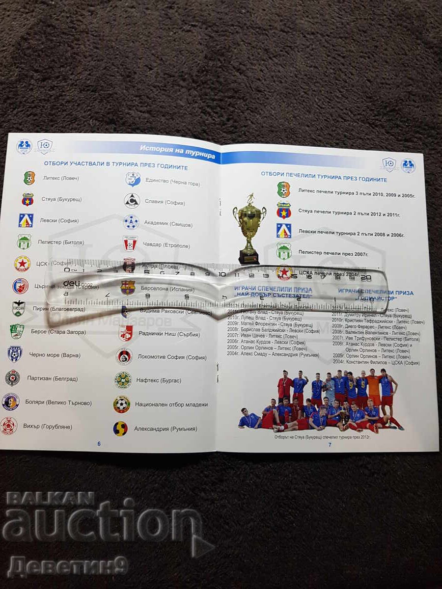 Auction  Program - Youth Football Tournament 2013