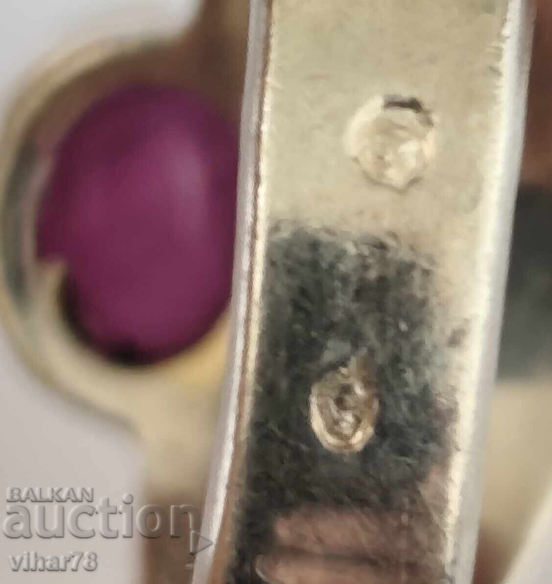 Inel de argint cu rubin - 5