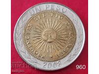 1 peso 2008 - Argentina