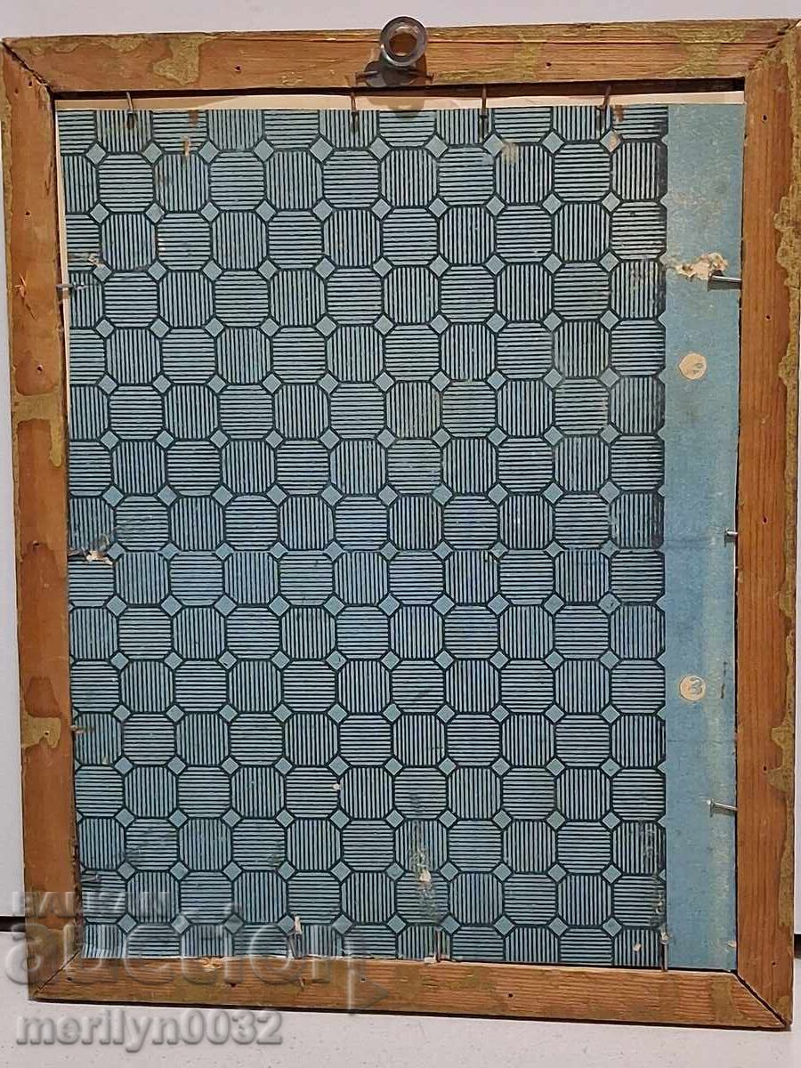 Παράδοση Παλιά ΓΡΑΜΜΑΤΗ σε κορνίζα πορτρέτο προπαγάνδας Λ.Δ.Β. 1968