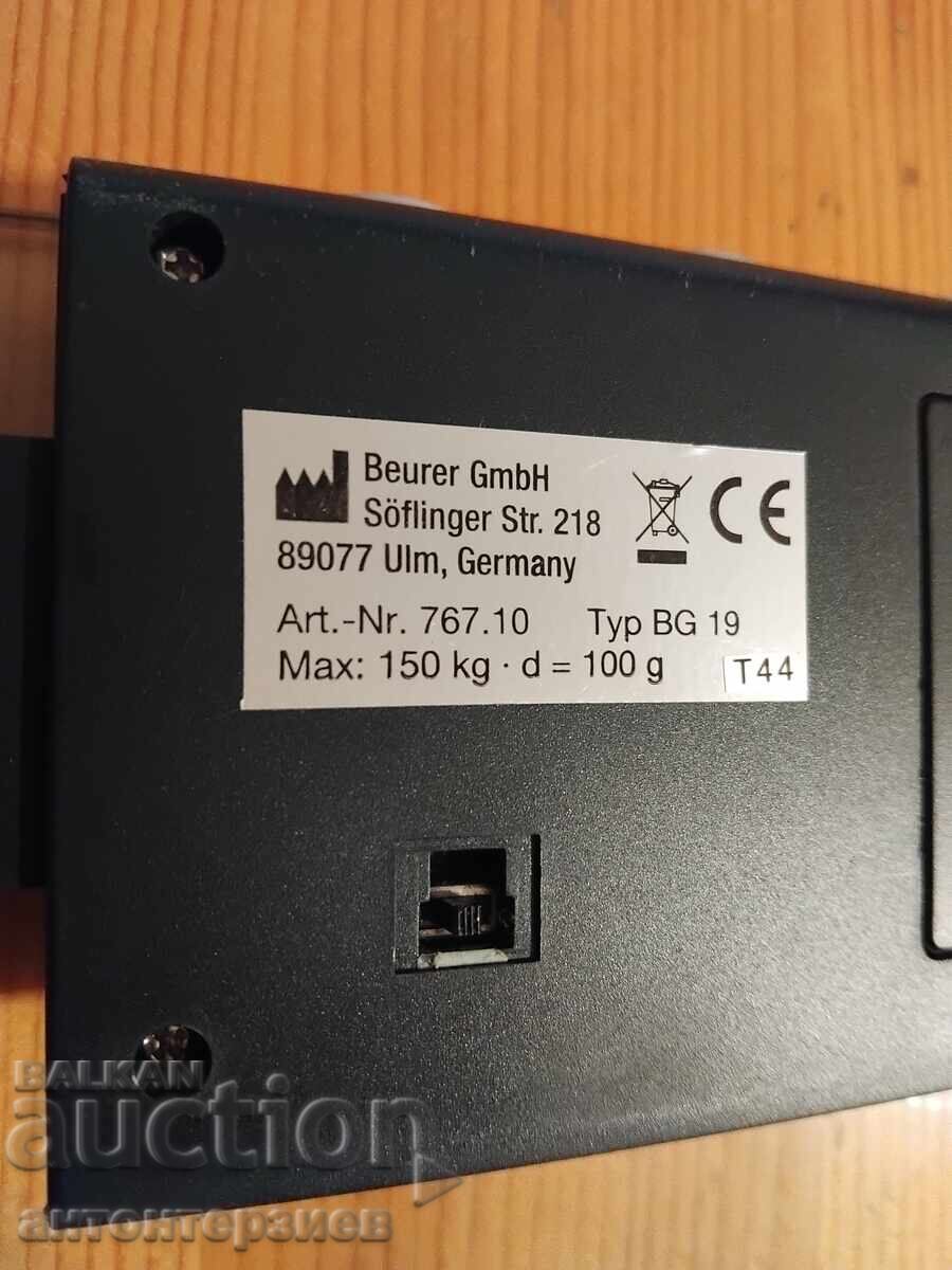 Cântar Digital Beurer, Sticlă cu preț 6.00 BGN | € 3.07