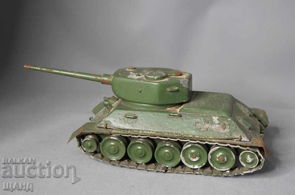 Old metal military tank model Old metal military tank model