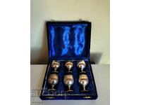 Set minunat de cești vechi din bronz - EPNS