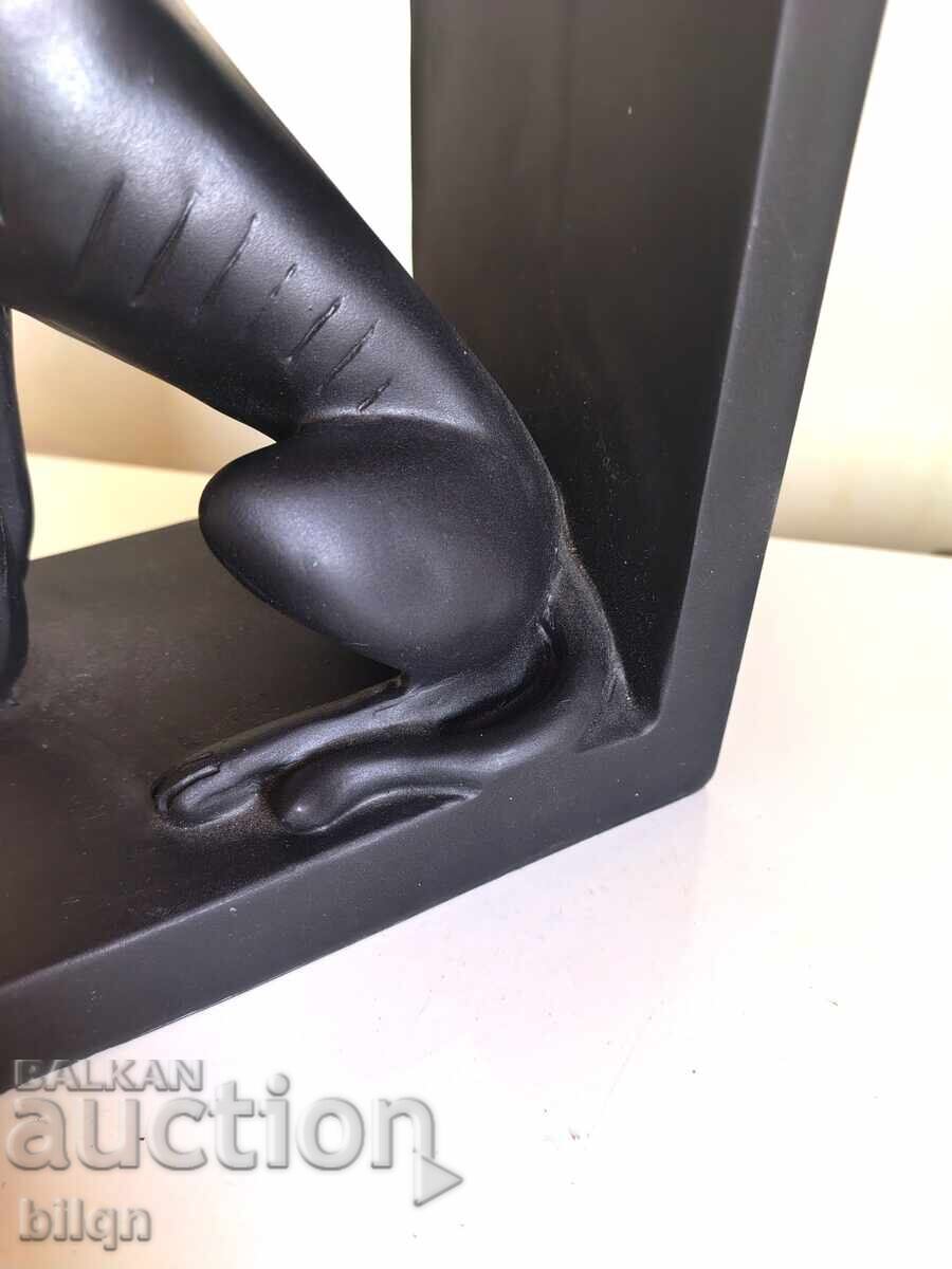 Παράδοση Όμορφο Ξύλινο Στοπ Βιβλίων - Σκύλος Γκρέιχαουντ