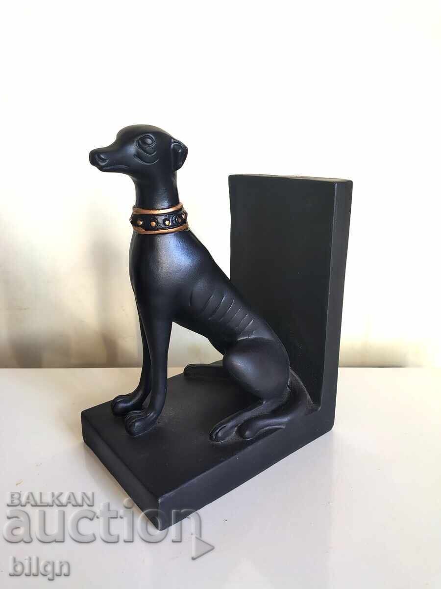 Όμορφο Ξύλινο Στοπ Βιβλίων - Σκύλος Γκρέιχαουντ