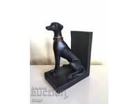 Frumos Suport de Cărți din Lemn - Câine Ogari